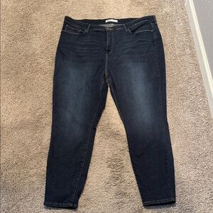 Signature by Levi Strauss Dark Blue Skinny Jeans — Size 22 S